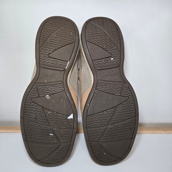 Sperry Top-Sider Womens Intrepid 2 Eye Linen/Mesh Tan Beige Boat Shoes‎ Size 7M - Picture 8 of 9